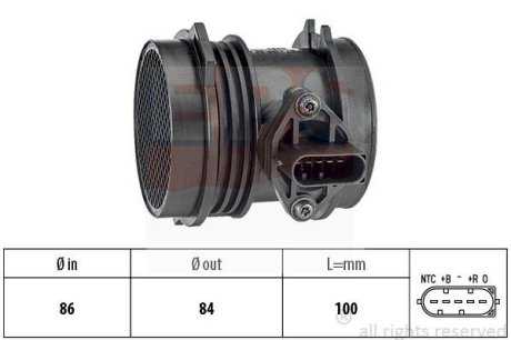 Расходомер воздуха DB W202W210R129/230 -97 EPS 1.991.064