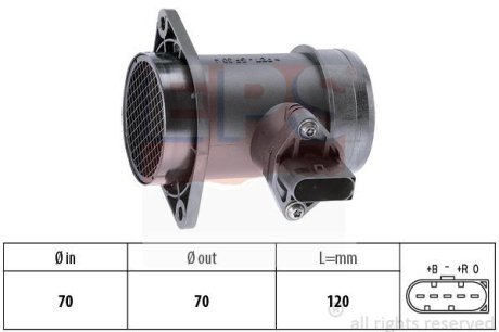 Витратомір повітря Audi A4/A6, VW 1.9 TDI, Seat Cordoba EPS 1.991.192