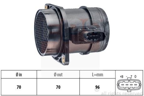 Витратомір повітря Fiat 1.3-1.9JTD EPS 1.991.299