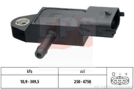 Датчик давления Ford C-max/Focus II/Mondeo IV 1.8 TDCi 100-125KM 05- EPS 1.993.144