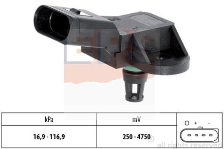 Датчик давления воздуха во впускном коллекторе Audi A4/A6 VW Passat EPS 1.993.226