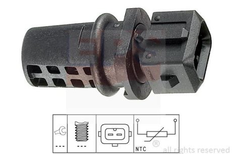 Датчик темп. впуск. воздух Daewoo Lanos, Leganza, Nubira 1.4-2.0 16V 05.97- Volvo 1.6-2.5 EPS 1.994.008