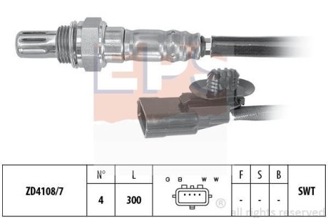 Лямбда-зонд DACIA LOGAN, LOGAN MCV, SANDERO INFINITI Q60 LADA LARGUS RENAULT LOGAN I 1.4-3.0 09.04- EPS 1.998.132