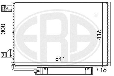 Радиатор кондиционера ERA 667006