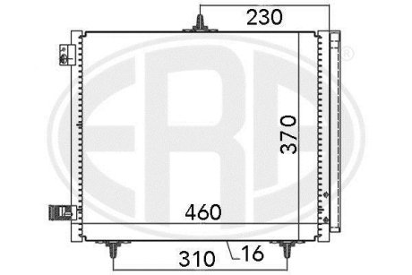 Радиатор ERA 667009