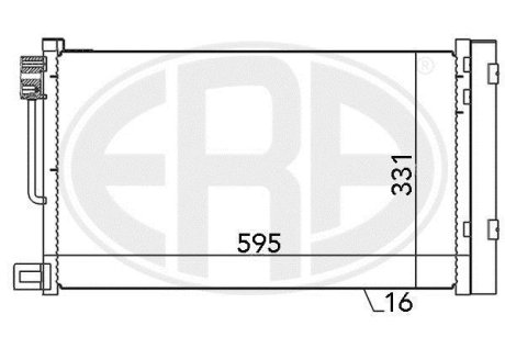 Радиатор кондиционера ERA 667010