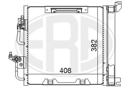 Радиатор кондиционера с осушителем ERA 667019