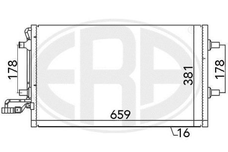 Радиатор кондиционера ERA 667027