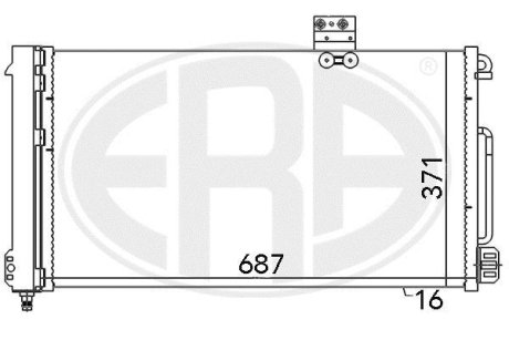 Радиатор кондиционера ERA 667050