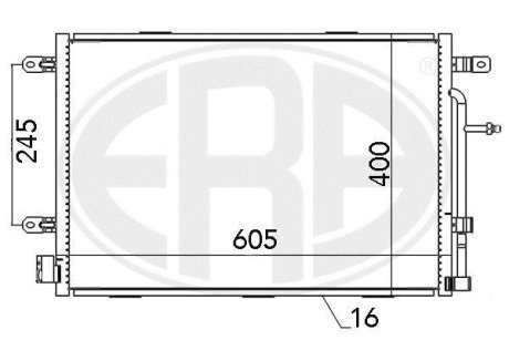 Радиатор кондиционера ERA 667052