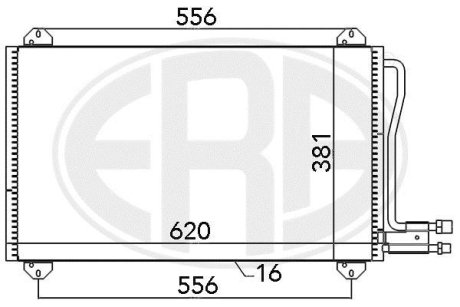 Радіатор кондиціонера ERA 667055