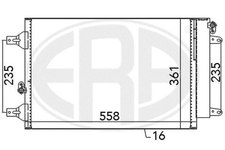 Радиатор кондиционера ERA 667059