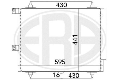 Радиатор кондиционера с осушителем ERA 667063