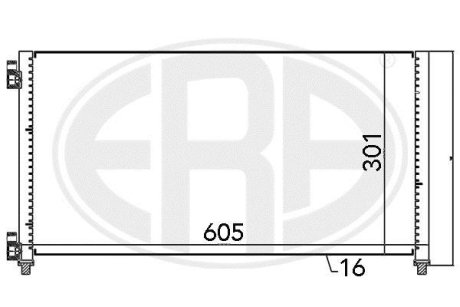 Радиатор кондиционера ERA 667066