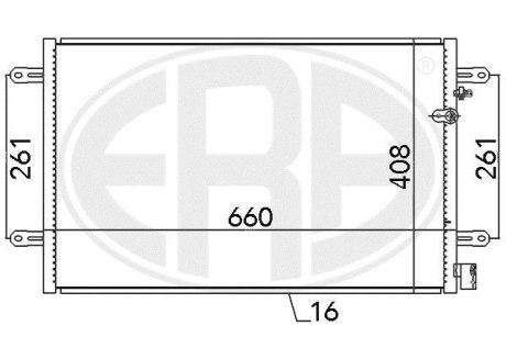 Радіатор кондиціонера ERA 667086