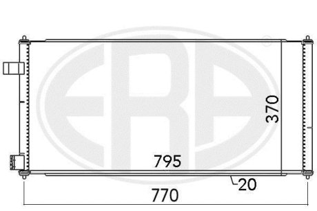 Радиатор кондиционера ERA 667091