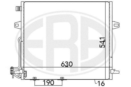 Радиатор кондиционера ERA 667093