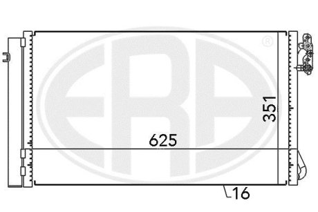 Радиатор кондиционера ERA 667104