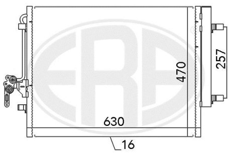 Радиатор кондиционера ERA 667116