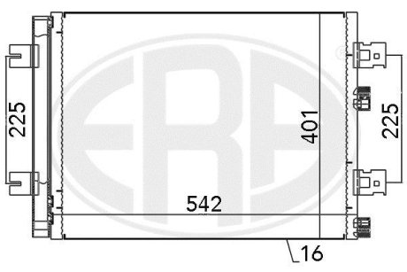 Радиатор кондиционера ERA 667130