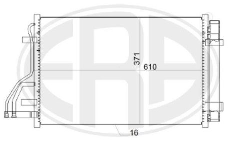 Радиатор кондиционера ERA 667151