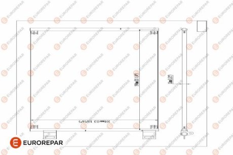 Радіатор кондиціонера EUROREPAR 1618099880