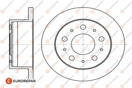 Диск тормозной задний Jumper3-Boxer3 DIAM 280 EP 16 PSA EUROREPAR 1642766780