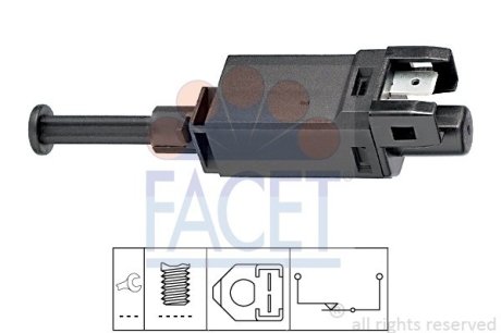 Датчик стоп-сигнала A3/Leon/Octavia/Golf/T4 1.4-2.8TDI -10 FACET 7.1055