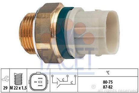 Датчик увімкнення вентилятора T4 2.4D -98 FACET 7.5654