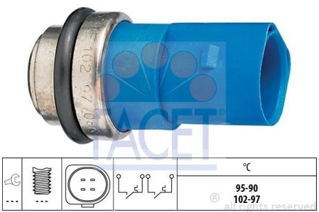 Датчик включения вентилятора FACET 7.5692