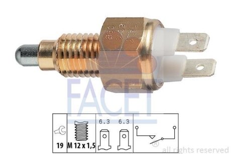 Датчик включения заднего хода FACET 7.6011