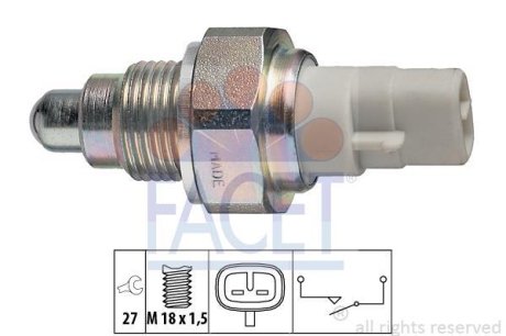 Вмикач заднього ходу FACET 7.6111