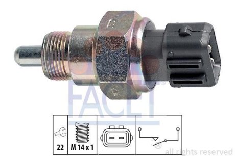 Датчик заднього ходу Fabia 99-03/Octavia 96-10/Cadd 96-00 FACET 7.6216