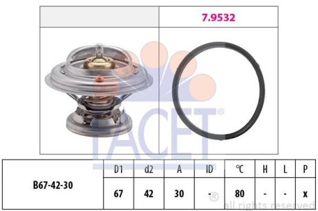 Термостат ОМ601/602 (80C) FACET 7.8271