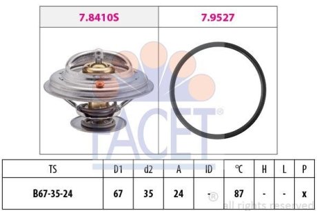 Термостат FACET 7.8410