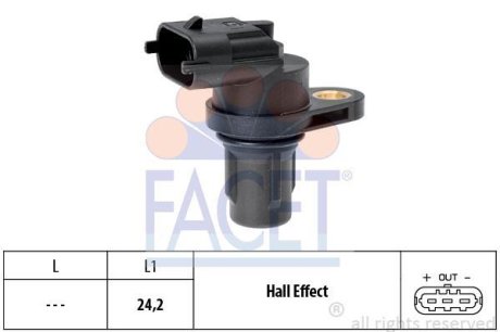 Датчик положения распредвала MB A(W169), B(W245),C(W203/W204) 1.5-6.2 02- (9.0387) FACET 90387