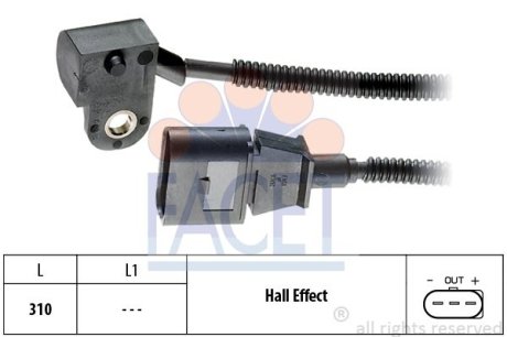 Датчик положения распредвала FACET 9.0456