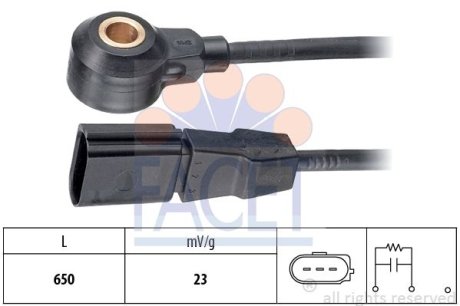 Датчик детонации Audi A6 3.0 (04-06) FACET 9.3162