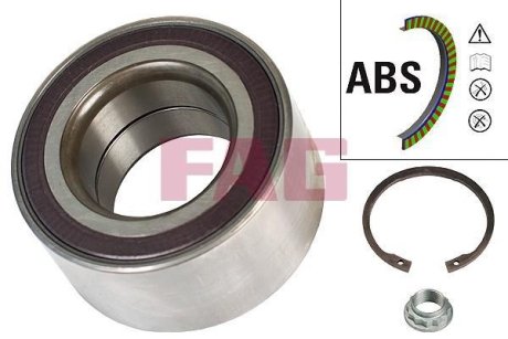 Подшипник ступицы (задней) BMW 3 (F30/F31/F80)/4 (F33/F83/F32/F82) 11- (+ABS) FAG 713 6495 80