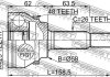 Шрус зовнішній 25x58x26 FEBEST 0110-AZT250A48 (фото 2)