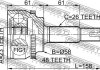 Шрус зовнішній 23x58x26 FEBEST 0110ZZE120A48 (фото 2)