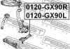 Опора кульова передня нижня (ліва) FEBEST 0120-GX90L (фото 2)