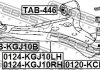 Важіль передньої підвіски нижній (лівий) FEBEST 0124-KGJ10LH (фото 2)