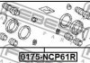 Ремкомплект заднього гальмівного супорта FEBEST 0175-NCP61R (фото 2)