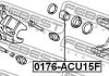 Поршень супорта гальмівного (переднього) FEBEST 0176-ACU15F (фото 2)