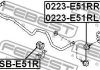 Тяга стабілізатора задня (права) FEBEST 0223-E51RR (фото 2)