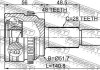 Шрус зовнішній задній 26x50x28 FEBEST 0510-CX5A48R (фото 2)