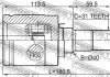 Шрус внутрішній лівий 24x40x31 FEBEST 0511GJATLH (фото 2)