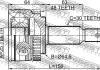 Шрус зовнішній 25x645x30 FEBEST 1210-IX35MTA48 (фото 2)