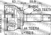 Шрус зовнішній 24x50x25 FEBEST 2210-CER20A44 (фото 2)